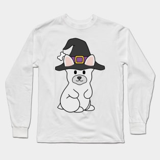 Halloween French Bulldog White Long Sleeve T-Shirt